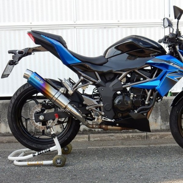 BK4265JM ダブルアールズ WR'S スリップオンマフラー JMCA ラウンド Z250SL チタン焼色