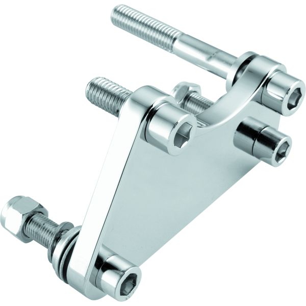 Bikers Choice 84-99 Chrome Caliper Mounting Bracket Kit 00-10 4 Piston Caliper to 84-99