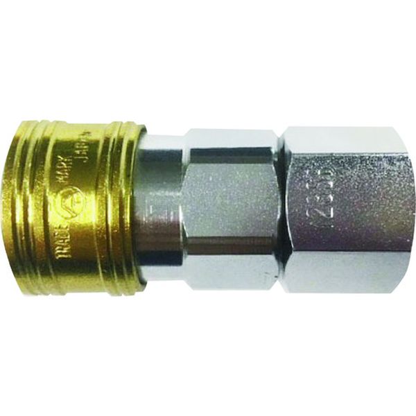 金属カップリング BLY-Cシリーズ カラーカップリングソケット(おねじ取付用) イエロー 3個入 相手側取付サイズR1