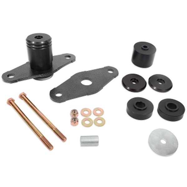 BMR 11-18 Dodge Challenger Motor Mount Solid Bushing Upgrade Kit ブラックアルマイト