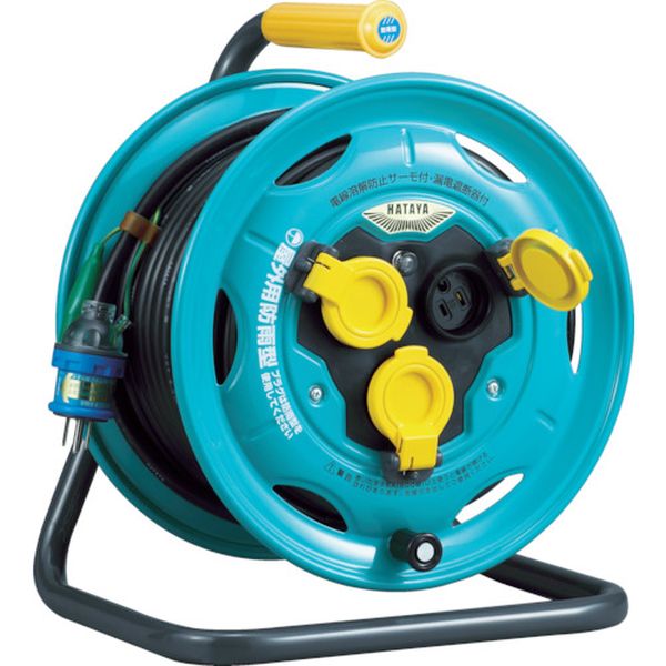 BN30K 370-2791 コードリール 防雨型業務用戦力リール 単相100Vアース・ブレーカー付 30m