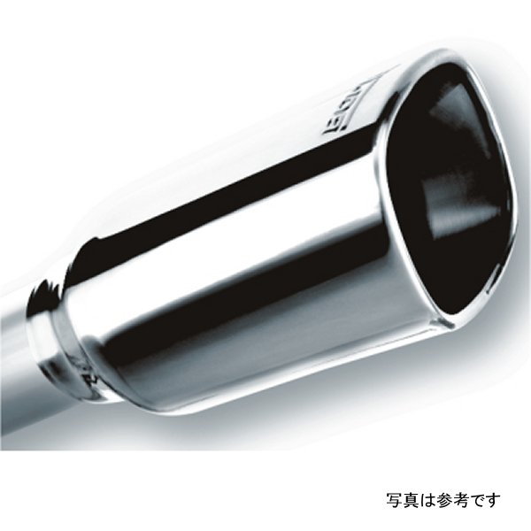 Borla 2.25in Inlet 3.28in x 3.5in Square Rolled Angle Cut x 7.88in Long エキゾースト Tip