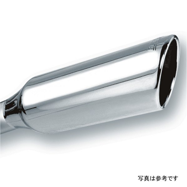 Borla 2.25in Inlet 4in Round Rolled Angle Cut x 12in Long Embossed エキゾースト Tip