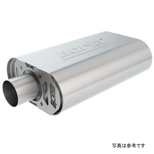 Borla CrateMuffler BBC 396/402/427 ATAK 2.5インチ ID オフセット/Center 14in x 4.35in x 9in オーバルマフラー