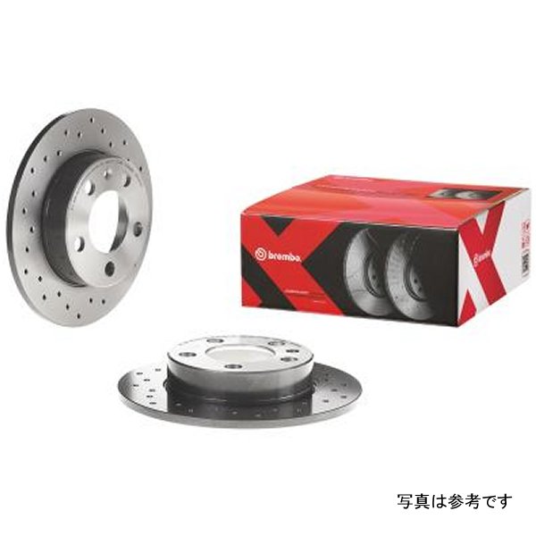Brembo 90-01 Acura Integra/90-05 ホンダ Civic フロント Premium Xtra Cross Drilled UV Coated Rotor