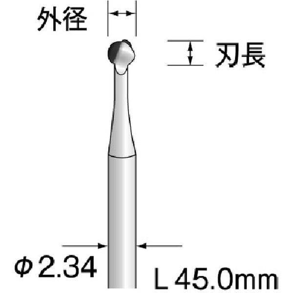 BS1412 167-6066 ミニター(株) ミニモ スチールカッター 樹脂用(切削) φ2.3