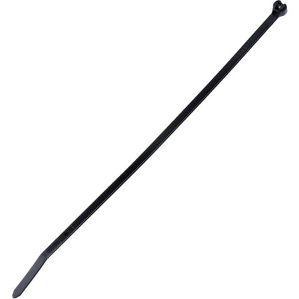 ステンレス爪ロック式ナイロン結束バンド 耐候性黒 幅4.7mm 長さ384mm 100本入り BT4S-C0