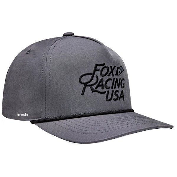 C0711 フォックス FOX フォックスフラッグ ロープ スナップバックハット スティールグレー
