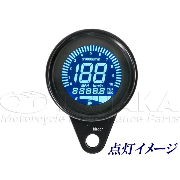 ca1643 田中商会 汎用（12V） 60mm デジタルスピードメーター