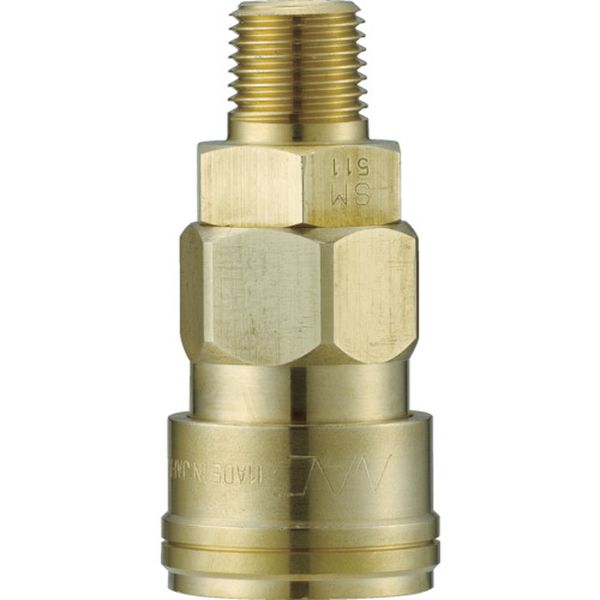 CAL44SM2 長堀工業(株) ナック クイックカップリング AL40型 真鍮製 メネジ取付用ソケット Rc1/2