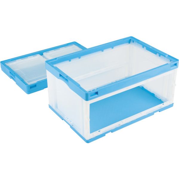 CB76NRTLOPEN 岐阜プラスチック工業(株) リス 折りたたみコンテナCB-76NRTL 593135 扉無 青
