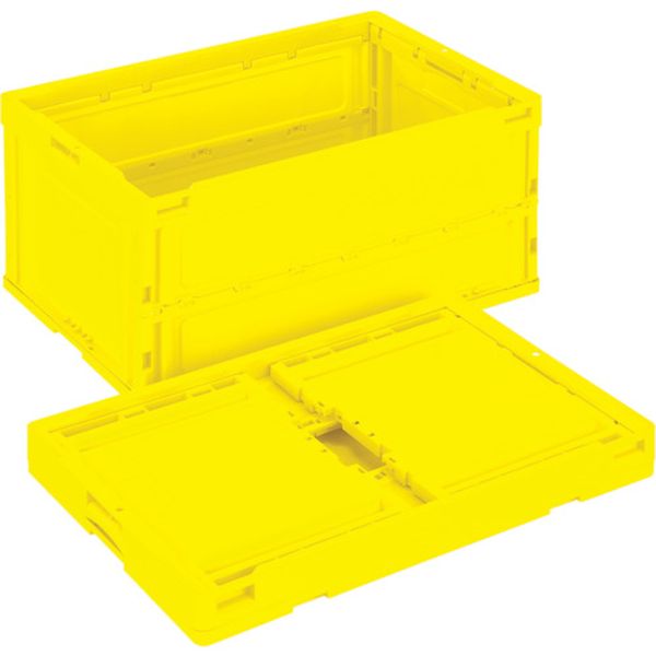 CBS76NRY 岐阜プラスチック工業(株) リス 折りたたみコンテナー 564050 CB-S76NR黄
