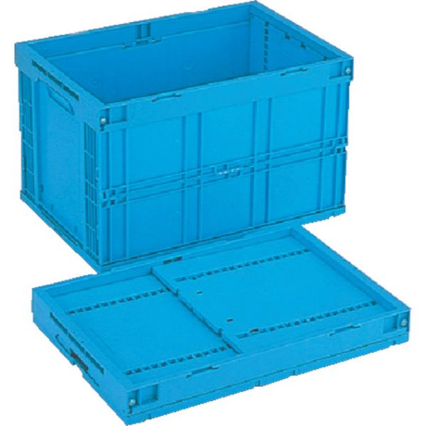 CBS95AS 岐阜プラスチック工業(株) リス CB型折りたたみコンテナ 450131 CB-S95AS 青