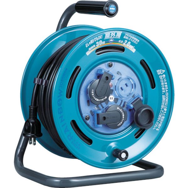 CE30 164-5064 (株)ハタヤリミテッド ハタヤ コードリール 屋外用レインボーリール 単相100V 30m