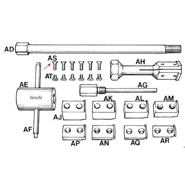 CG47-211 スナップオン Snap-on ブラインドホールベアリング スクリュー、3/4インチ