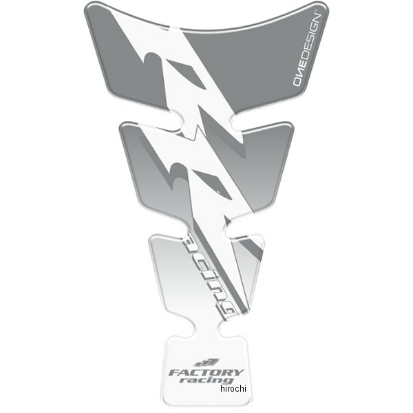CGS34P ワンデザイン ONEDESIGN タンクパッド RR 213x128mm シルバー/クリア グラデーション