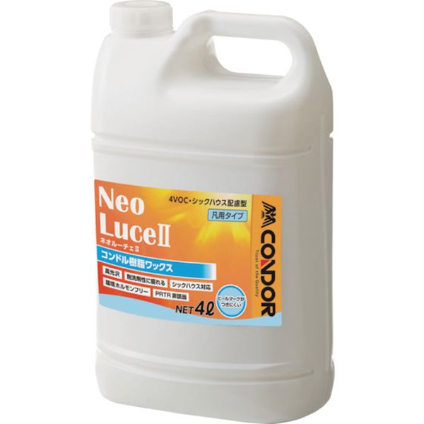CH784004XMB 322-8105 山崎産業(株) コンドル 樹脂ワックス ネオルーチェ2 4L