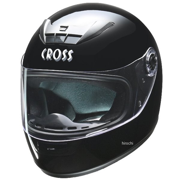 CR-715 リード工業 ヘルメット クロス(CROSS) 黒 フリーサイズ (57cm-60cm)