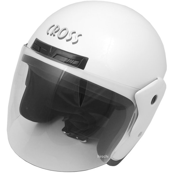 CR-720 リード工業 ヘルメット クロス 白 フリーサイズ (57cm-60cm)