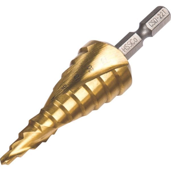 CSD22T スエカゲツール(株) ウイニングボア コバルトステップドリル 4～22mmチタンコーティング