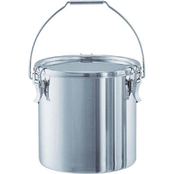 CTB33 500-5191 ステンレスタンク ストレートクリップ式吊下げ密閉タンク(フタ付) 25L