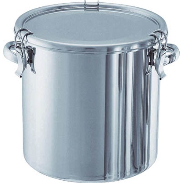 CTH47H 509-5905 ステンレスタンク キャッチクリップ式密閉タンク(フタ付) 100L