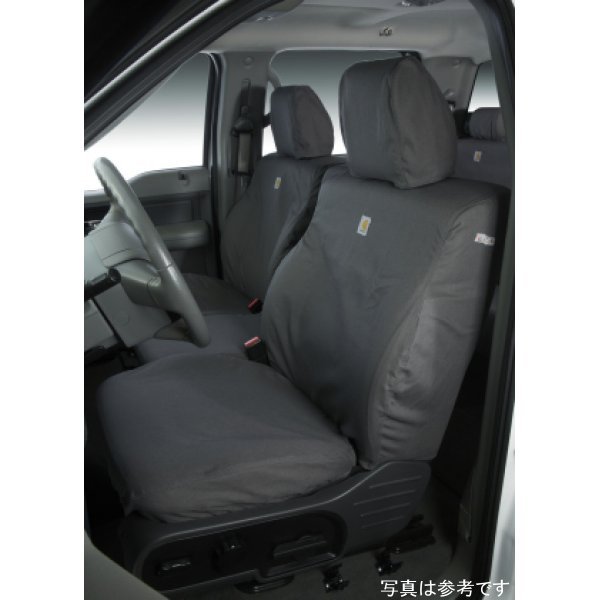 Covercraft 05年-15年 トヨタ Tacoma Carhartt SeatSaver Custom フロント Row Seat Covers - Gravel