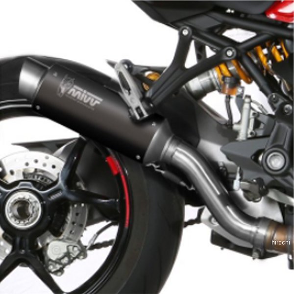 D.041.LXBP-Monster821 Mivv スリップオンマフラー 触媒なし GP PRO ブラック 18年-20年 ドゥカティ モンスター821 ステンレス