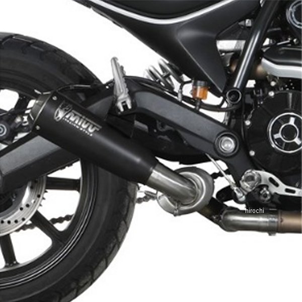 D.050.LC4B ミヴ Mivv スリップオンマフラー 触媒なし X-M1 BLACK 21年-22年 スクランブラー800 Icon