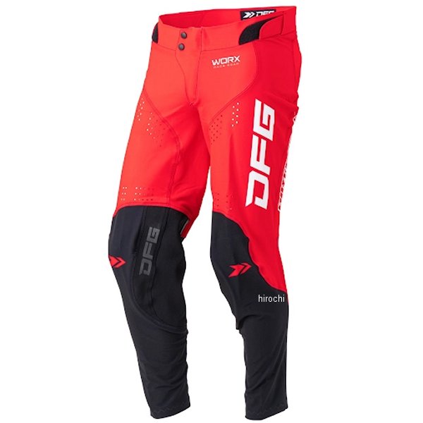 D3095 ディーエフジー DFG ワークス パンツ 赤/黒 28インチ