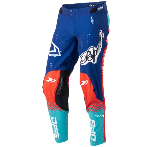 D3112 ディーエフジー DFG ワークス パンツ BPM ニューエイジ 赤/ネイビー 32インチ