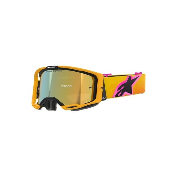 アルパインスターズ ヴィジョン8 ゴーグル オレンジ/イエロー/ピンク ミラーゴールド