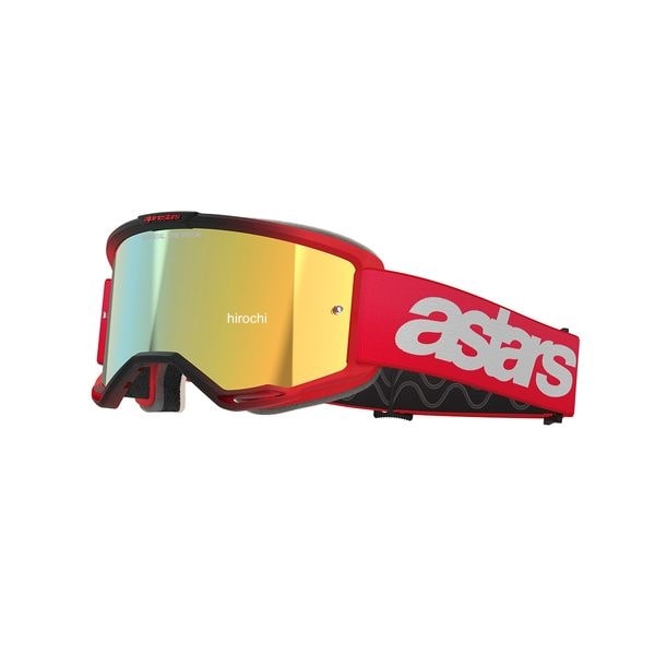 アルパインスターズ ヴィジョン5 ゴーグル レッド ミラーゴールド