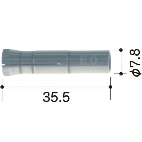 DCB60 永興電機工業(株) E‐FORCE コレットチャック(Φ6.0mm) ロータリー Φ6タイプ専用