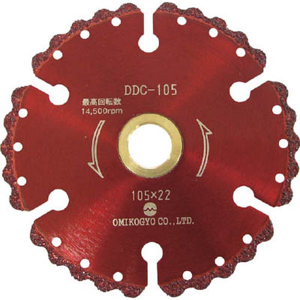 DDC105 756-5691 大見工業(株) 大見 コンクリート用溶着ダイヤカットソー 外径105mm