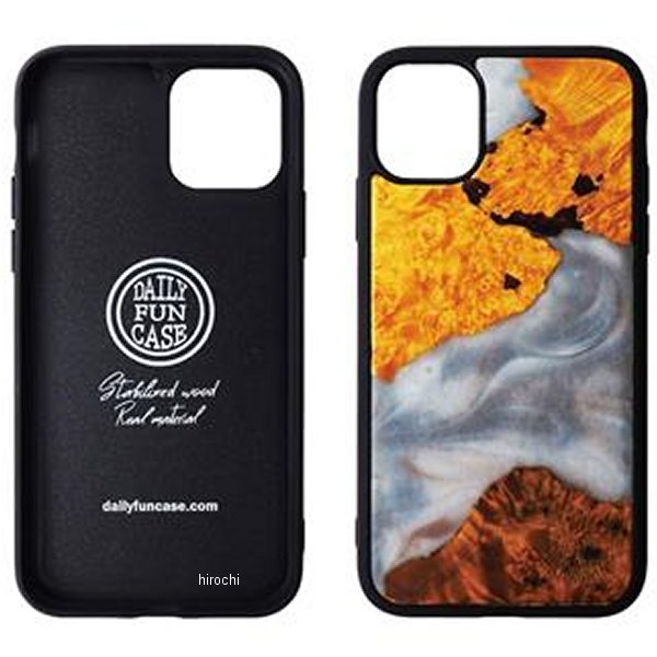 DFC000-0002 GOODS グッズ Stabilized wood ケース iPhone11 ホワイト