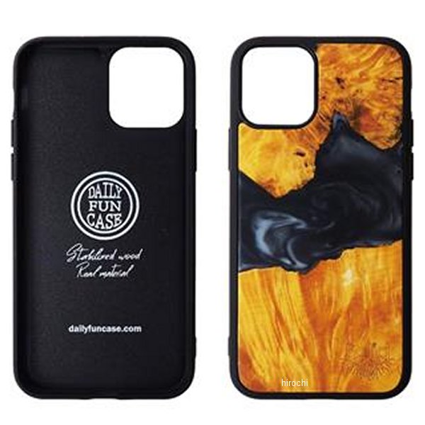 DFC000-0003 GOODS グッズ Stabilized wood ケース iPhone11Pro 黒