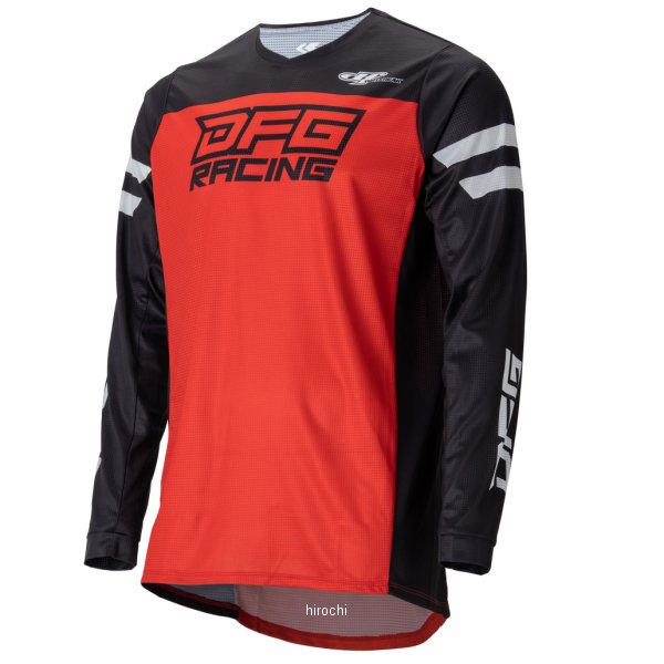 DG0702-004-007 ディーエフジー DFG ソリッド ジャージ 黒/赤 XSサイズ