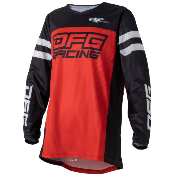DG0752-004-003 ディーエフジー DFG ソリッド ジャージ ユース 黒/赤 YSサイズ