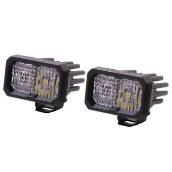 Diode Dynamics Stage Series 2 In LED Pod Pro - White Combo Standard ABL (2個)