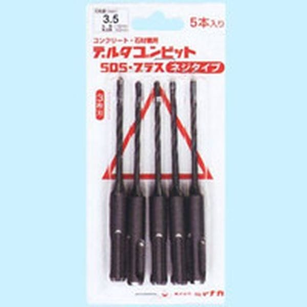 DLSDS43JP5 379-1769 デルタゴンビットSDSプラス 5本入りパック ネジタイプ Φ4.3×116mm