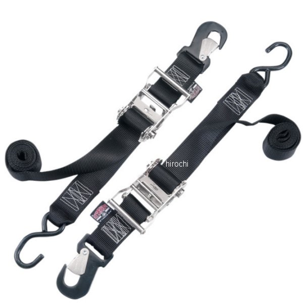 DS-110213 32572 パワータイ POWERTYE 幅2インチ(51mm) ラチェット タイダウンキット 6.5フィート(1.98m) (左右ペア)
