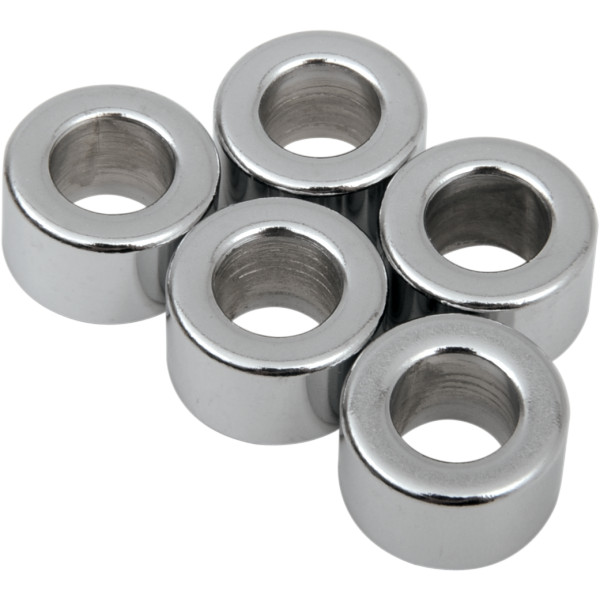 DS-190009 DRAG スペーサー クローム 5/16インチ(8mm) x 3/8インチ(9.5mm) 外径5/8インチ(16mm) (5個入り)