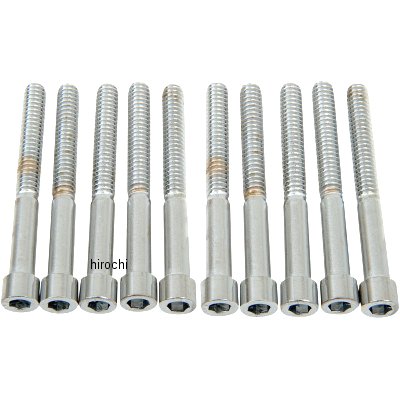 DS-190542S DRAG 六角穴付きボタンボルト 1/4"-20 x 2.25インチ(57mm) クローム/無地 (5個入り)
