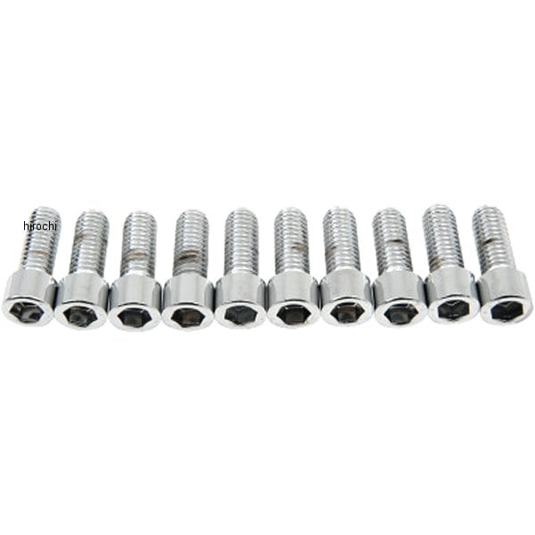 DS-190553S DRAG 六角穴付きボタンボルト 3/8"-16 x 1インチ(25mm) クローム/無地 (10個入り)