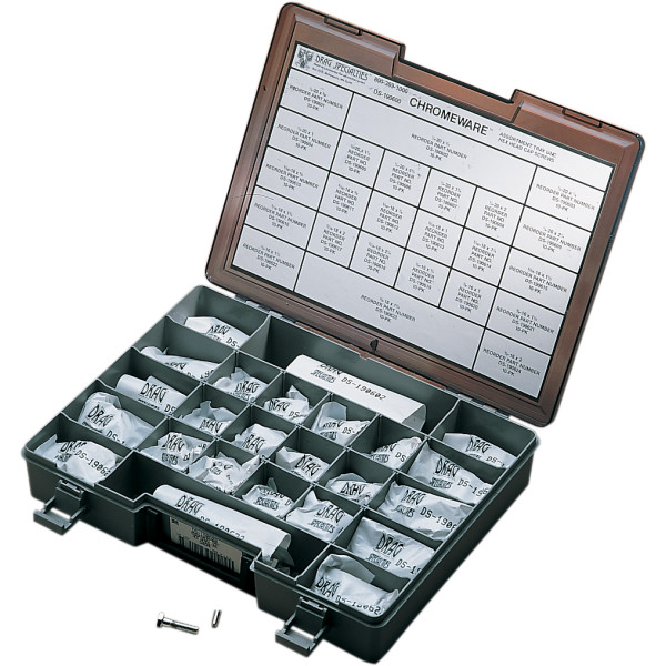 DS-190600 DRAG 六角ボルト 粗スレッド 詰め合わせセット 7/18と1/2 クローム