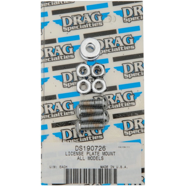DS-190726 DRAG ボルトキット ナンバープレート (4個入り)