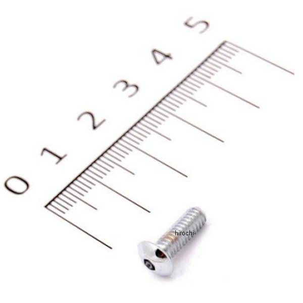 DS-190822-ea DRAG 六角穴付きボタンボルト クローム #8-32 X 首下 1/2インチ(1個売り)