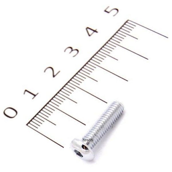 DS-190826-ea DRAG 六角穴付きボタンボルト クローム #10-32 X 首下 1/2インチ(1個売り)