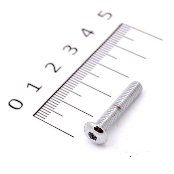 DS-190828-ea DRAG 六角穴付きボタンボルト クローム #10-32 X 首下 1インチ(1個売り)